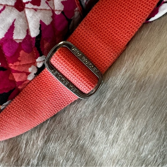 VERA BRADLEY Pixie Blooms Iconic Grand Traveler Bag 2015 Pink Orange Floral - Picture 6 of 15